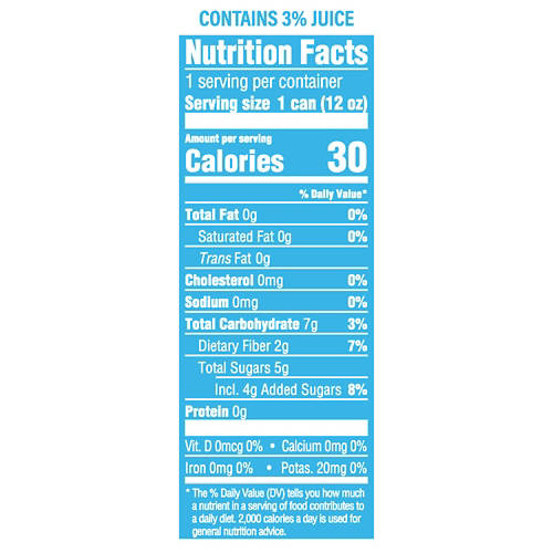 Summit Popz Orange Mandarin Flavored Prebiotic Soda, 12 fl oz